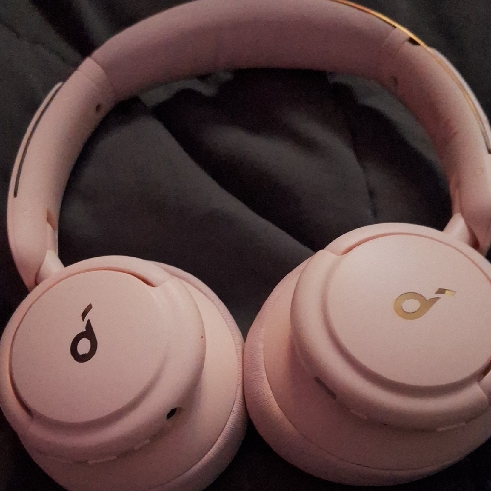 Anker Pink Wireless Headphones
